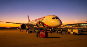 Kenya Airways grounded 787s undergoing maintenance at Nairobi amid GEnx delays.