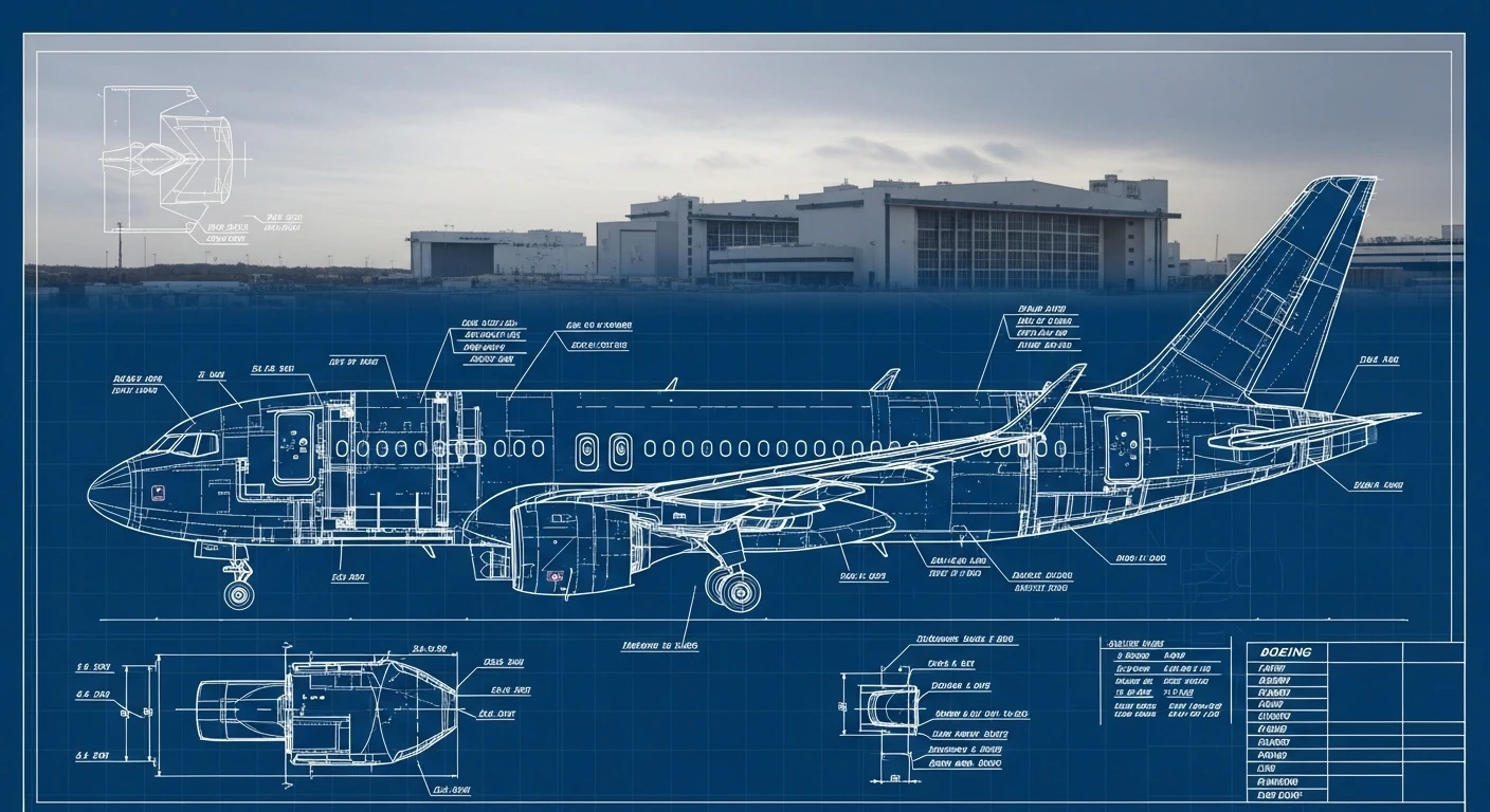 Boeing begins design work on new single-aisle jet — early concept and engineering drawings.
