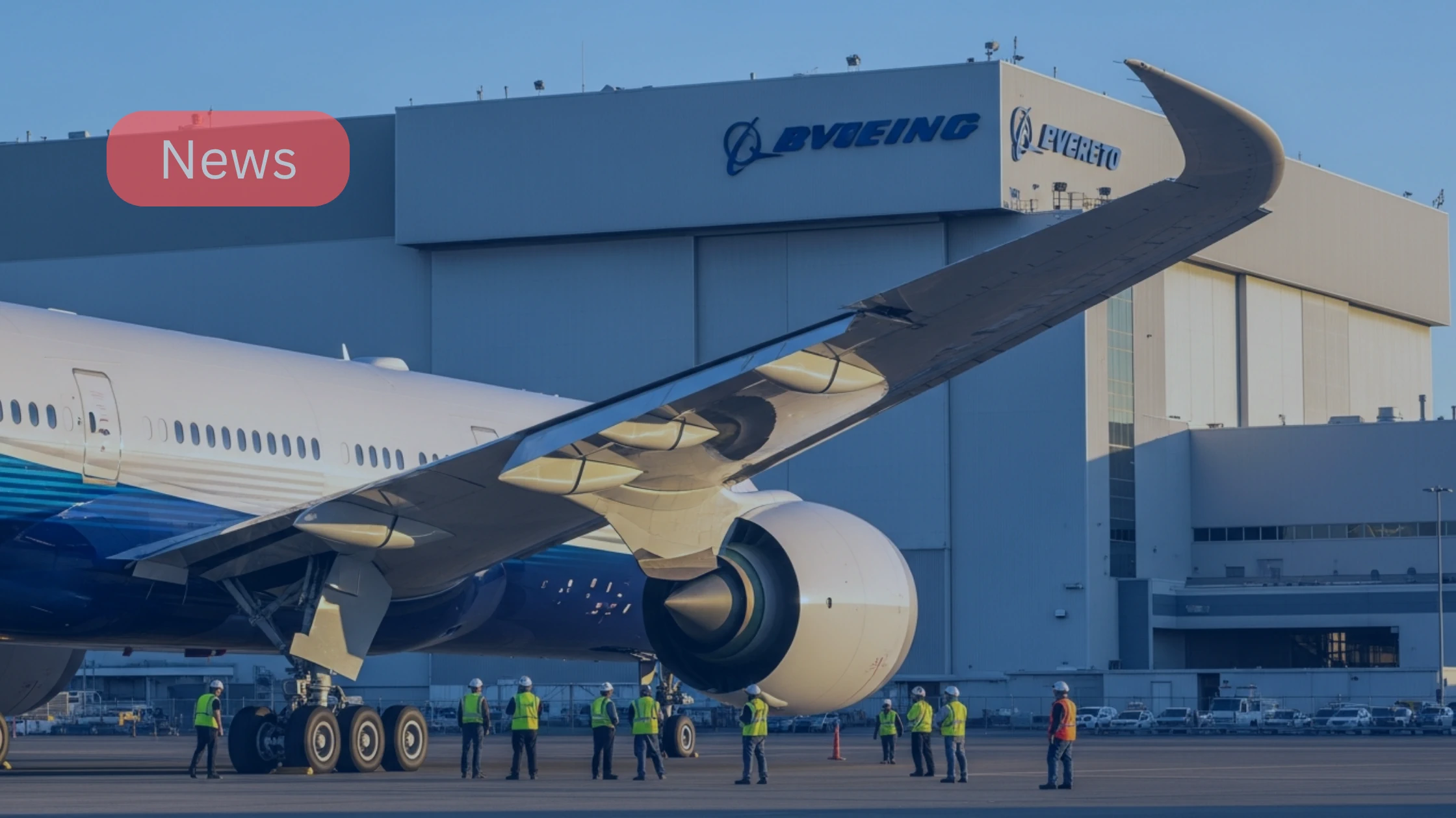 Boeing 777X 777-9 at test facility — FAA approval for 777X certification phase 3 could accelerate deliveries.