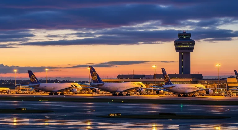 South Africa air navigation crisis — aircraft at Johannesburg airport.