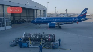 CFM56 engine module being overhauled at Aeroflot Group’s newly certified in-house MRO facility AeroTrustTechnics in Sheremetyevo.