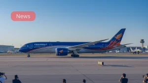 Boeing 787 Dreamliner upgrades showcased at the Singapore Airshow with enhanced range and payload capability.